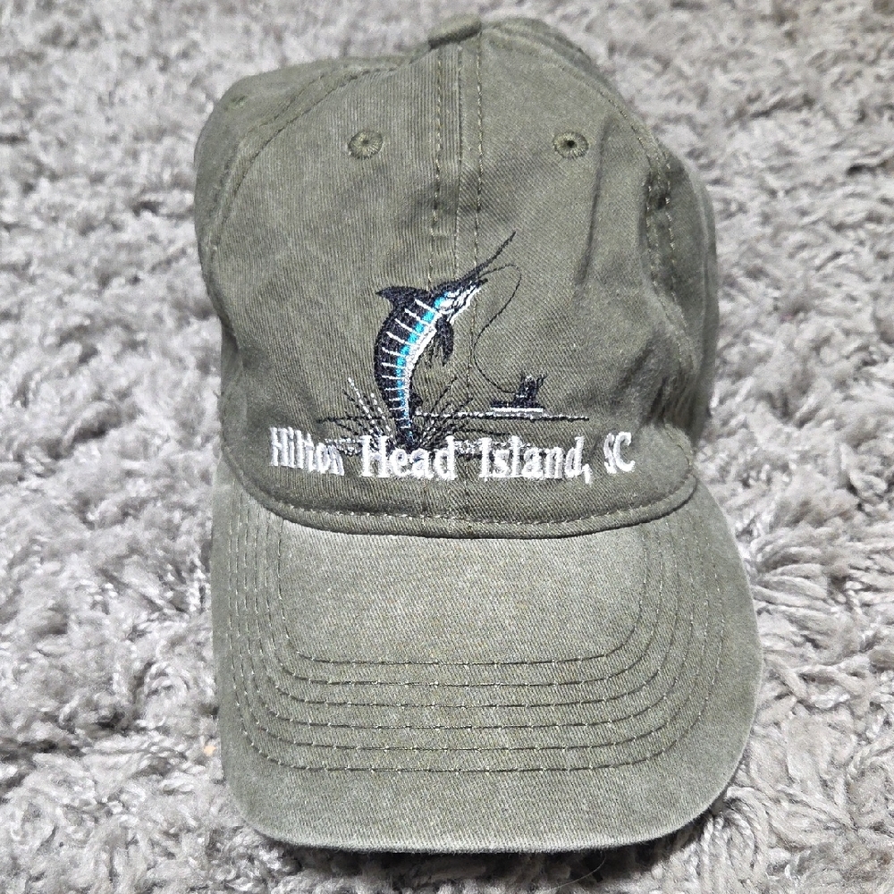 Hilton Head Island SC Olive Green Cap